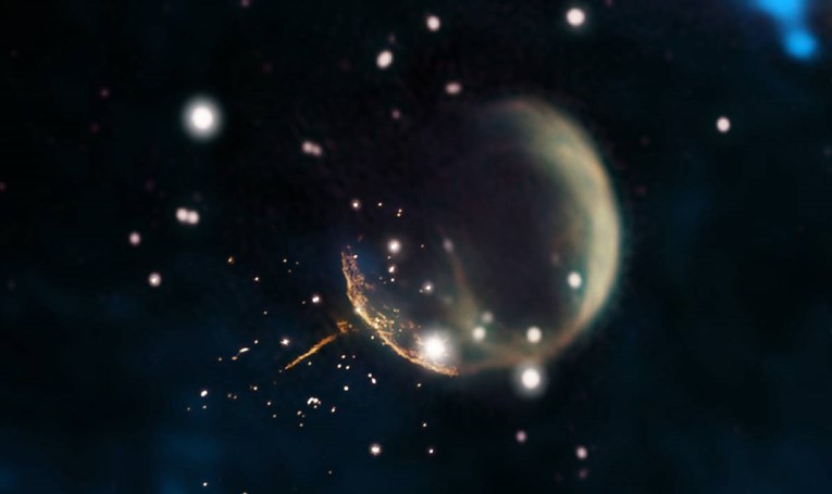 Snimljen pulsar koji "bježi" od supernove brzinom od 1130 kilometara u sekundi